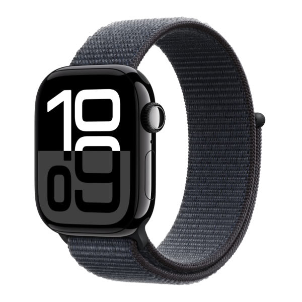 Apple Watch Series 10 GPS 46mm Jet Black Aluminium Case with Ink Sport Loop