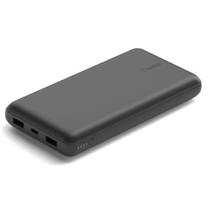 BELKIN BoostCharge 20000 mAh Power Bank with USB-A to USB-C Cable - Black