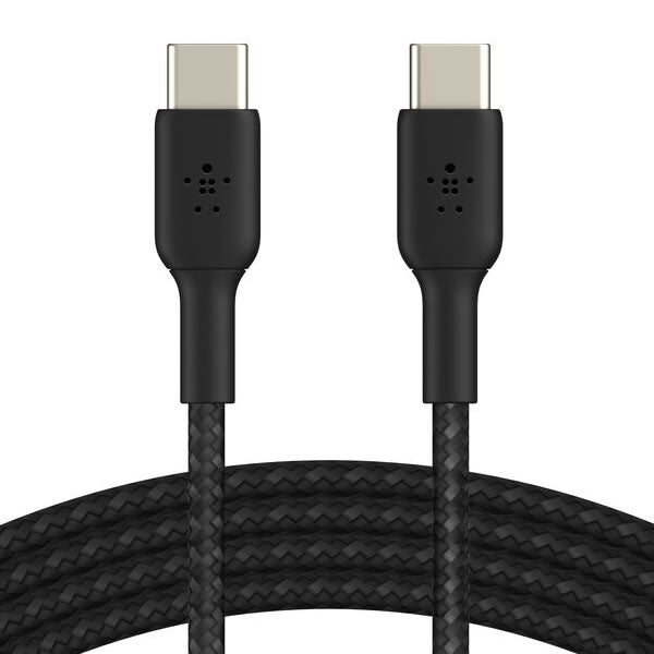 BELKIN BoostCharge Braided USB-C to USB-C 1M Cable - Black