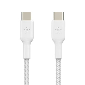 BELKIN BoostCharge USB Type-C to USB Type-C 1m Braided Cable 2-pack White