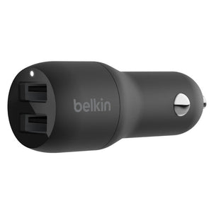 BELKIN BoostCharge Dual USB-A Car Charger 24W