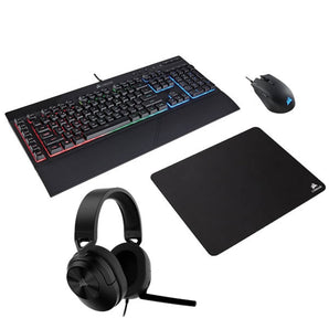 Corsair 4-in-1 Gaming Bundle  (Gaming Keyboard, Mouse Headset & Mouse Pad)