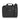 EVERKI Business 414 Laptop Briefcase 14.1 Inch - front view in black ballistic nylon with shoulder strap