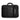 EVERKI Versa Premium Laptop Briefcase 17.3 Inch - front view in black with shoulder strap