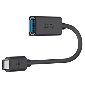 BELKIN 3.0 USB-C to USB-A Adapter (USB-C Adapter) Charge & sync data to your USB-C devices at up to 5Gbps transfer speeds