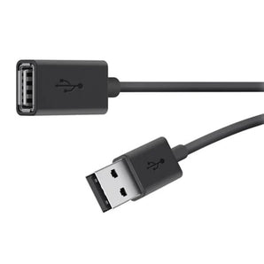 BELKIN USB 2.0 Type-A Male to Female 3m Extension Cable Black