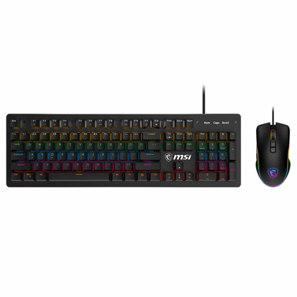 MSI FORGE GK300 Keyboard and Mouse Gaming Combo BLUE SWITCHES