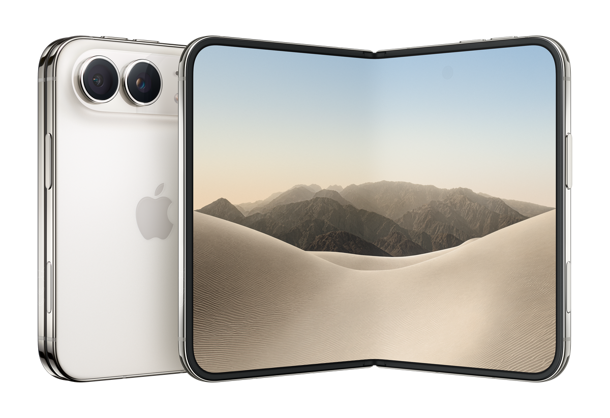 iPhone Duo closed in star white