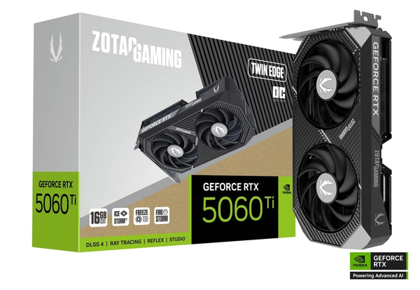 ZOTAC GAMING GeForce RTX 5060 Ti 16GB Twin Edge OC – Computer Mania