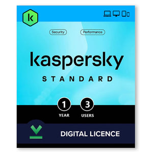Kaspersky Standard 3 Device 1 Year - Digital code delivered via email