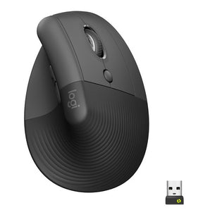 Logitech Lift Vertical Ergonomic Mouse - Graphite