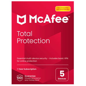 McAfee Total Protection 5-Device  1 Year