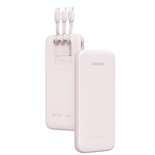 Romoss Power Bank 10000mAh 15W - Pink