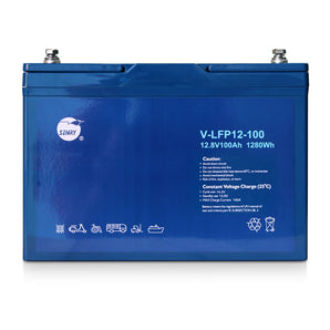 RCT SENRY V-LFP12-100 12.8V 100Ah Lithium Iron Phospate (LifePO4) battery – 1280Wh