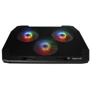 REDRAGON Dual USB 3 Fan RGB Gaming Notebook Stand with Dedicated Fan and Light Controller