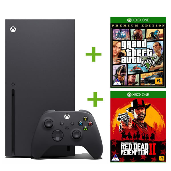 Xbox Series X 1TB Disc Edition with GTA V + Red Dead Redemption 2