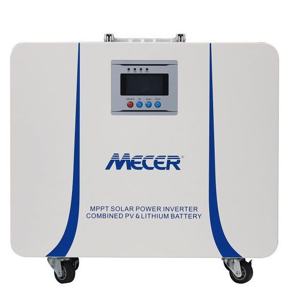 Mecer 1kVA Lithium Battery Inverter Trolley with 50Ah Lithium-ion Battery and 820W MPPT Controller