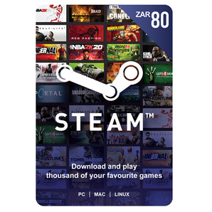 Steam Wallet Gift Card 80 ZAR