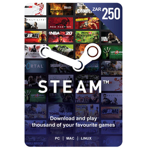 Steam Wallet Gift Card 250 ZAR