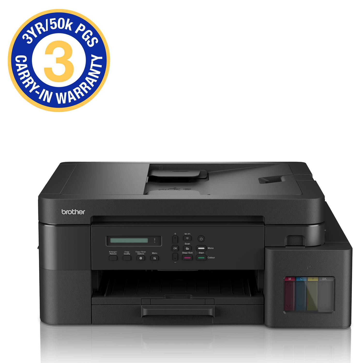 Brother DCP-T830DW 3-in-1 Wi-Fi Refill Inkjet Printer