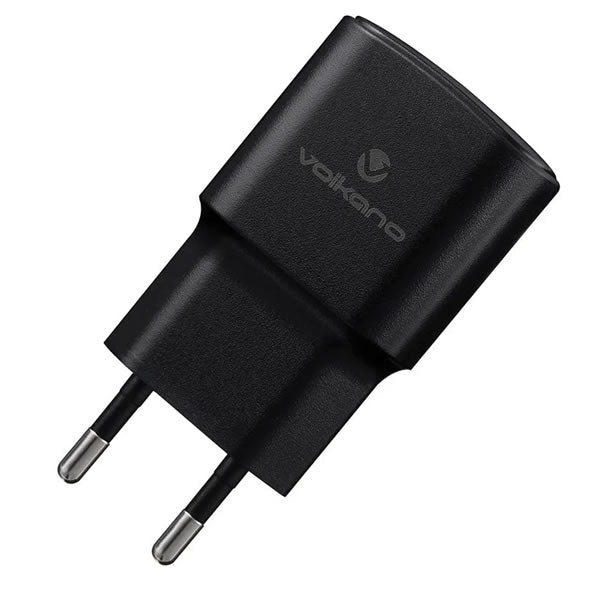 Volkano Volt M series 2A USB Wall Charger – Black with Micro USB
