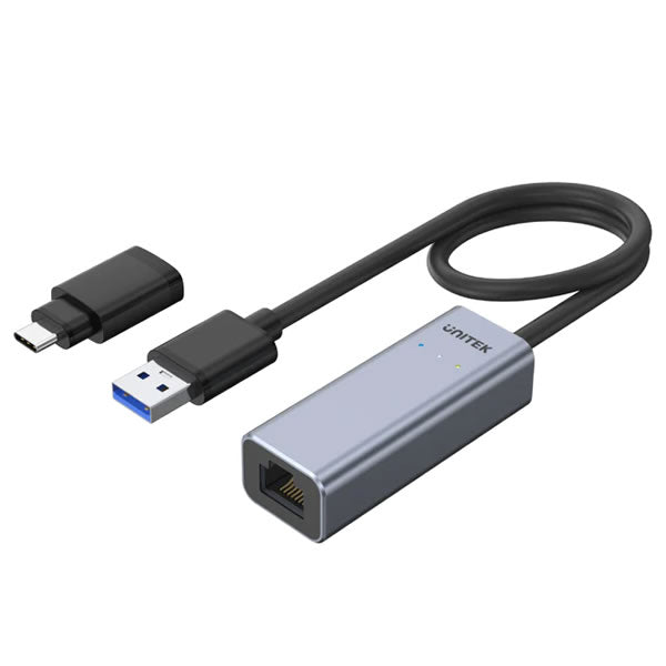Unitek USB 3.0 to Gigabit Ethernet Adapter with USB-C Adapter - Y-3464A